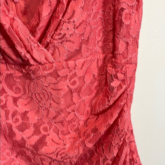 Ralph Lauren Ruched Wrap Sheath Dress in Peach Pink - Picture 3 of 8